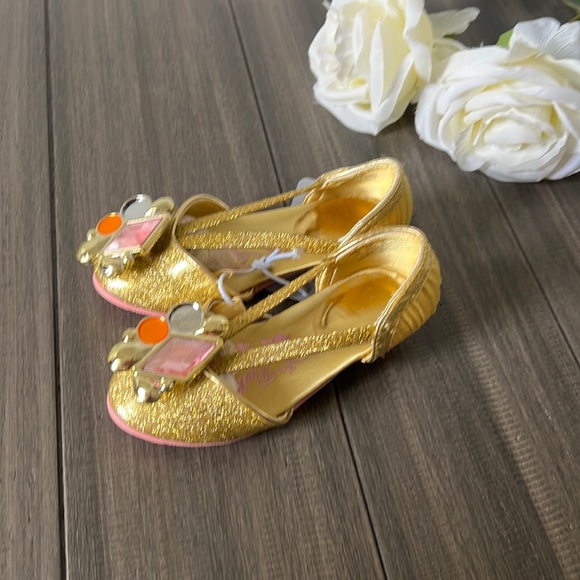 Belle Costume Shoes for Kids - Beauty & The Beast - Authentic Disney - New 7/8 - Picture 2 of 4